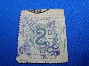 GREAT BRITAIN - GREAT WESTERN RAILWAY STAMP  - Used     (s8119)