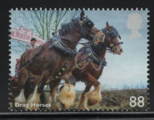 Great Britain 2014 MNH Sc 3262 88p Dray Horses