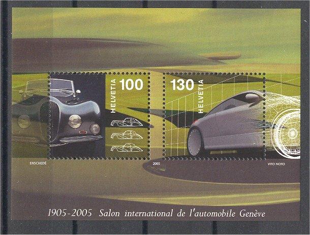 	SWITZERLAND, Salon de l' Automobile SHEETLET 2005 MNH  