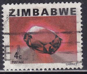 Zimbabwe 416 USED 1980 Garnet