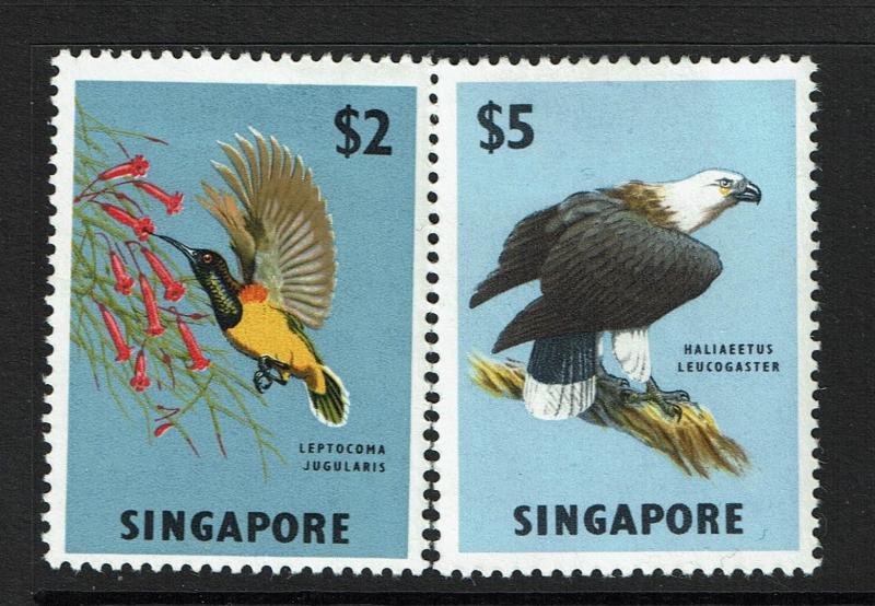 Singapore SG# 76 and 77, Mint Hinged, Hinge Remnant - S957