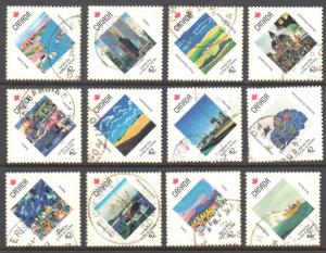 Canada #1420-1431 Used Nice CDS set -- Select choice stamps