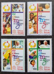 *FREE SHIP Vatican World Youth Day 2000 Pope Smile Flag Child (stamp) MNH