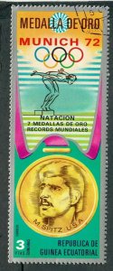 Equatorial Guinea Munich Olympics used CTO single