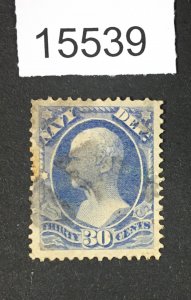 MOMEN: US STAMPS # O44 USED $50 LOT #15539