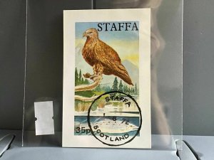 Staffa Scotland Golden Eagle   cancelled  stamp sheet  R25411