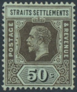 Straits Settlements    SC# 164a   MH   wmk crown CA   (Die I) see details & s...