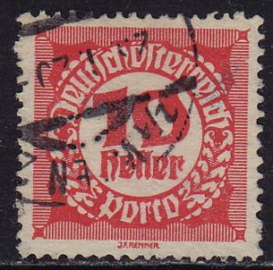 Austria - 1920 - Scott #J76 - used - Numeral