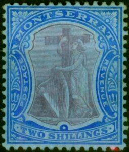 Montserrat 1909 2s Purple & Bright Blue-Blue SG45 Fine MM