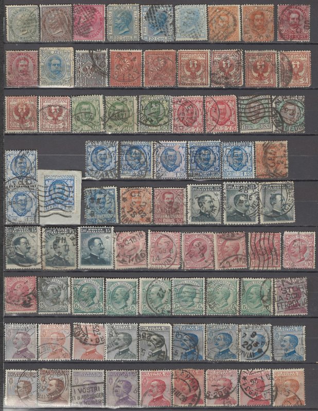 COLLECTION LOT OF #1109 ITALY 78 STAMPS 1863+ CLEARANCE CV=$78