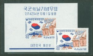 Korea #329-329a Unused Single (Complete Set) (Maps)