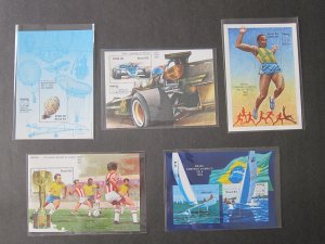 Brazil 1983 Olympic Brasiliana '83 sheet(5) set MNH