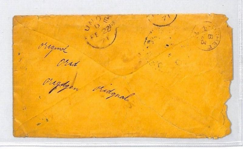 BM25 GB 1871 Little Hocking Liverpool Dundee Scotland Cover PTS