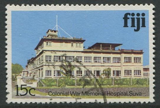 FIJI - 15c COLONIAL WAR MEMORIAL HOSPITAL, SUVA - USED