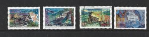 CANADA - 1988 EXPLORATION OF CANADA SERIES 3 - SCOTT 1199 TO 1202 - USED