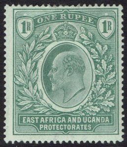 EAST AFRICA AND UGANDA 1903 KEVII 1R WMK CROWN CC