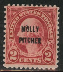 USA Scott 646 MNH** 1928 Molly Pitcher overprint 