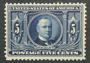 MOMEN: US #326 MINT OG NH POST OFFICE FRESH #30746