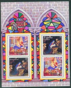Spain Scott 3124b 2001 Christmas sheet MNH**