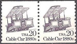 #2263, Pair.  \Cable Car\  MNH,  .20 cent