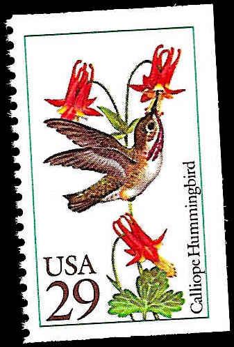 # 2646 MINT NEVER HINGED CALLIOPE HUMMINGBIRDS