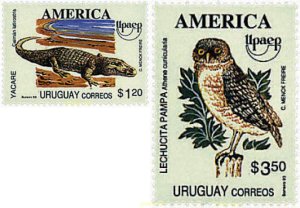 35882 MNH URUGUAY 1993 AMERICA-UPAEP 1993 - FAUNA EN VIA DE EXTINCION