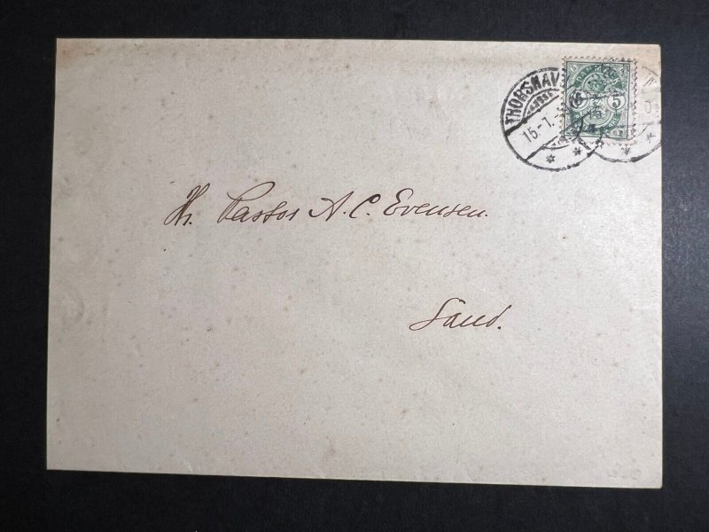 1901 Denmark Faroe Islands Cover Torshavn to Sand
