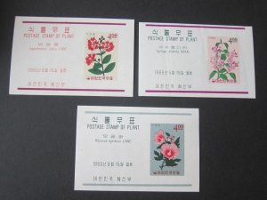 Korea 1965 Sc 459-60,63 MNH