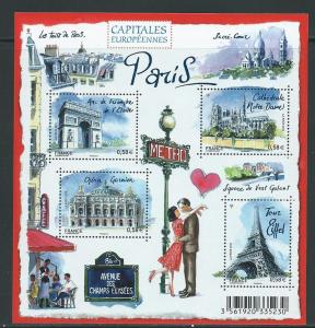 France 3908 201 European Capitals Paris s.s. MNH