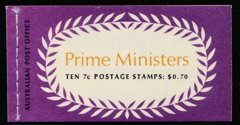 AUSTRALIA 514a & 516a PRIME MINISTER 70c BOOKLET
