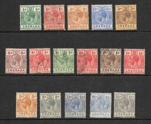 Grenada - Selection (16) George V / MH & Used         -         Lot 0624028