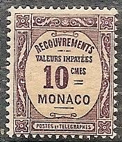 Monaco J22 MNH 1925 Postage Dues