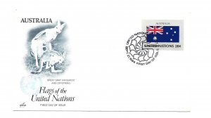 United Nations #440 Flag Series 1984 Australia ArtCraft FDC