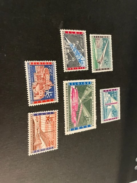 Belgium B619-B624 MNH comp set