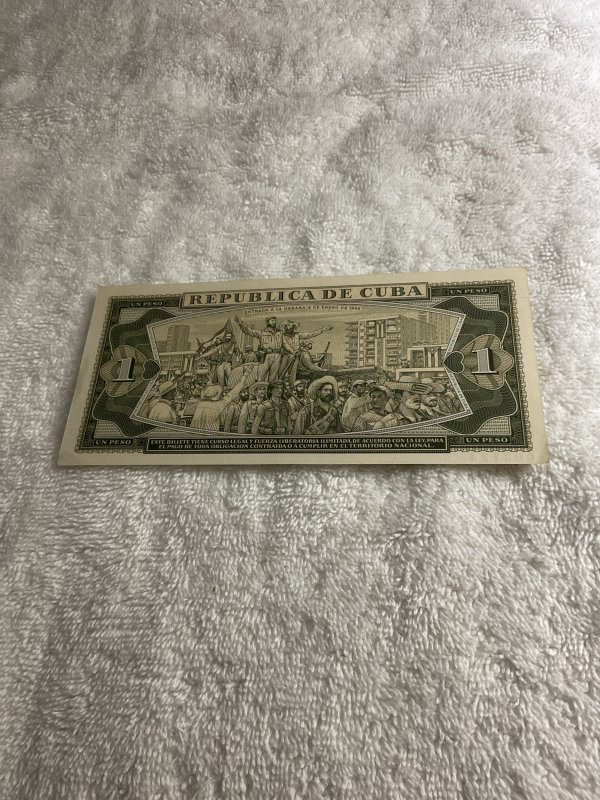 CUBA-1968.BANCO NACIONAL DE CUBA.JOSE MARTI. 1 PESO.SPECIMEN.UNC.