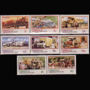 CHRISTMAS IS. 1990 - Scott# 255-68 Transport Set of 8 NH