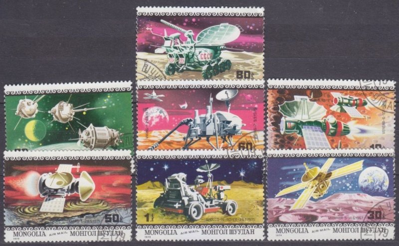 1979 Mongolia 1263-1269 used Program for Mars planet study.