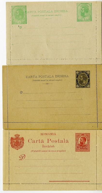 Romania 3 Early Stamps in Super Mint Condition Unsearched