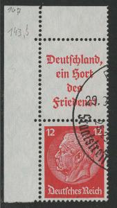 Germany Scott # 422, label A10, used, se-tenant, Mi# S143