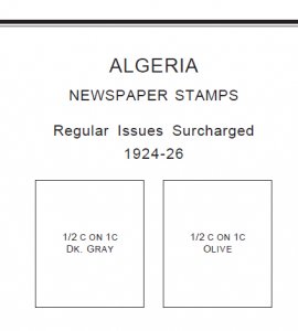 ALGERIA STAMP ALBUM PAGES 1924-2011 (165 PDF digital pages)