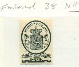 FINLAND #B8, Mint Never Hinged, Scott $20.00
