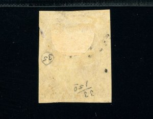 USAstamps Unused VF US 1851 Imperforate Washington Scott 10 OG MHR 