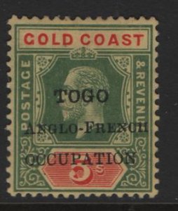 TOGO, 78, HINGED, 1902, SURCHARGED
