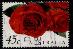 Australia #1723 Red Roses Used - CV$0.75