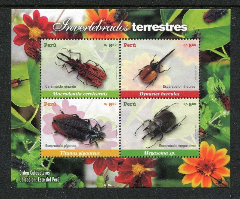 Peru 1590, MNH, Insects  Beetles 2007. x28255