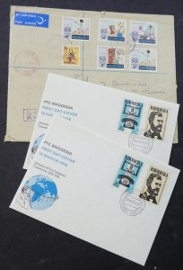 EDW1949SELL : RHODESIA & SOUTHERN RHODESIA Beautiful collection of 36 mostly FDC