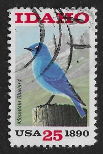 US #2439 25c Idaho Statehood - Birds - Mountain Bluebird