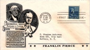#819 Franklin Pierce Prexie Presidential – Anderson Cachet Addressed to And...