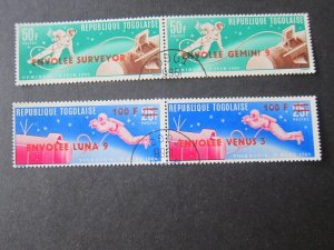 Togo 1966 sc 563-4 space set MNH