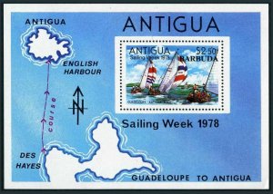 Barbuda 344,MNH.Michel 393 Bl.33. Sailing Week 1978.